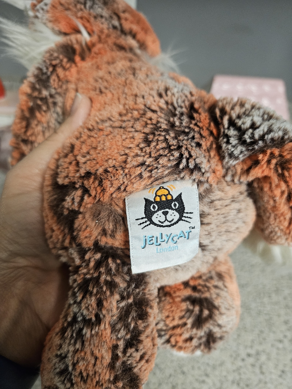 Jellycat Woodland Babe Fox - Rare Mottle Red/Grey Mix Fox Soft Toy US Exclusive - Picture 3 of 9